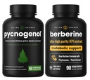 NutraChamps Boost circulaire et métabolique complet : Pycnogenol & Berberine Duo