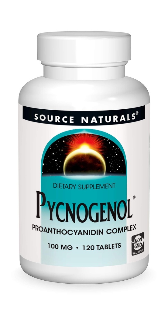 Source Naturelle Pycnogénol, complexe de proanthocyanidine, 100 mg - 120 comprimés