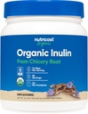 Nutricost Organic Inulin Powder 1LB (454 Grams) 7 Grams of Fiber Per Serving - from Chicory Root - Certified USDA Organic