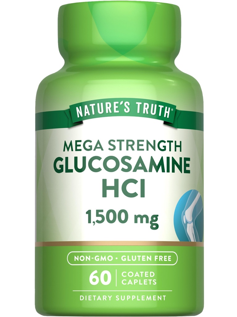 La vérité de la nature Glucosamine HCI 1500mg.60 Caplets Mega Strength.