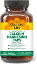 Country Life Cible-Mins Complexe de magnésium de calcium - 1000mg Calcium, 500mg Magnésium, Supplément sans gluten pour la santé des os