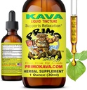 Drops | Natural Kava from Fiji | Fast Acting Kava Root Extract for Calming & Relaxation | 50 mg Potent Kavalactones | 1 oz