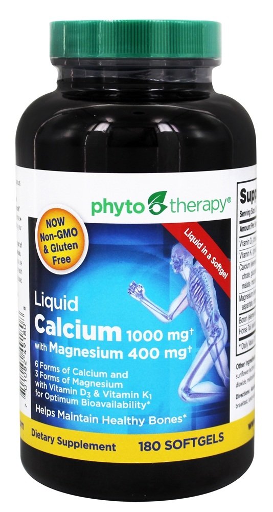 Phytothérapie Rx Calcium Liquid Softgel - 180 par emballage - 1 Chacun.