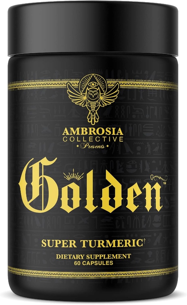 Ambrosia Golden Super Turmeric (en anglais seulement) Biodisponible Curcumin (en anglais seulement) Soutien santé Gut et santé du cerveau (en anglais seulement) Soutien conjoint (en anglais seulement) 765mg de Curcuminoides actifs (en anglais seulement) 60 Capsules de Veggie (30 jours)
