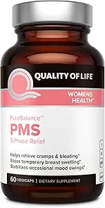 Qualité de vie Pure Balance PMS, Supplément 3 phases - 60 Compte