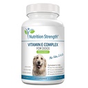 Vitamine E pour chiens, Promouvoir la santé cardiovasculaire, Membranes de cellules de soutien, Complexe Vitamine E pour stimuler le système immunitaire des chiens Plus zinc, sélénium, folate, huile de saumon, 120 comprimés à croquer