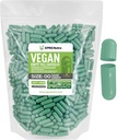XPRS Nutra Taille 00 Capsules vides - 1000 Compte Capsules vides de végétalien - Pilules vides végétariennes - Bricolage Gélule végétale Remplissage- Caps de pilules végétariennes (vert pour les sages)