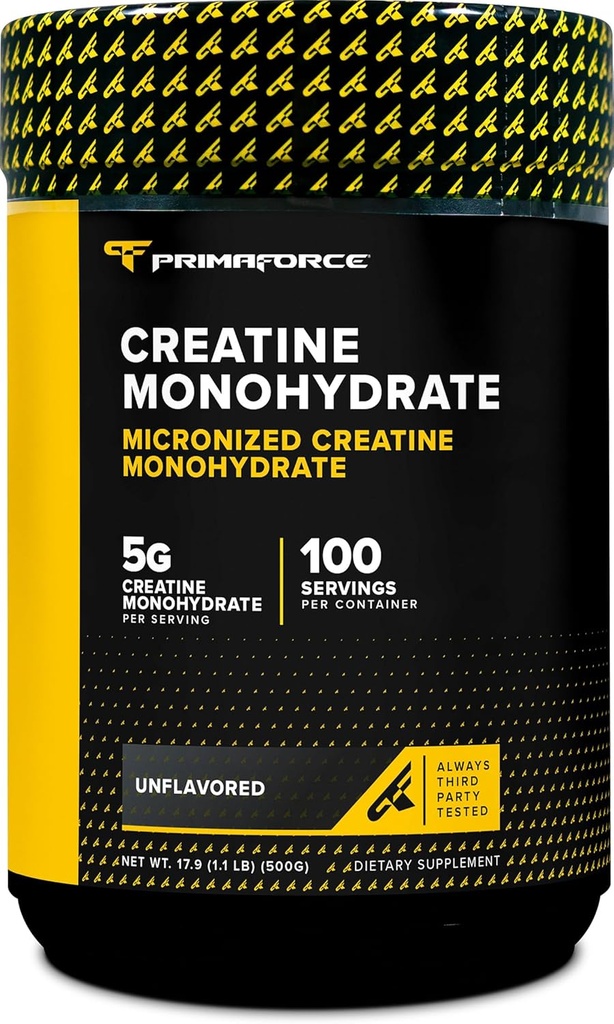 Primaforce Poudre monohydratée de créatine micronisée 500 grammes (1,1 livre)