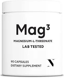 Thréonate de magnésium L 2000mg par portion, 30 portions de grade pharmaceutique, non-OGM, sans soja, sans gluten, capsules végétariennes - Supplément pour le cerveau et les articulations