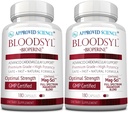 Sciences approuvées Bloodsyl - Supporte le flux sanguin - Hawthorn Berry, Magnésium, BioPerine - Vegan - 180 Capsules - Pack de 2