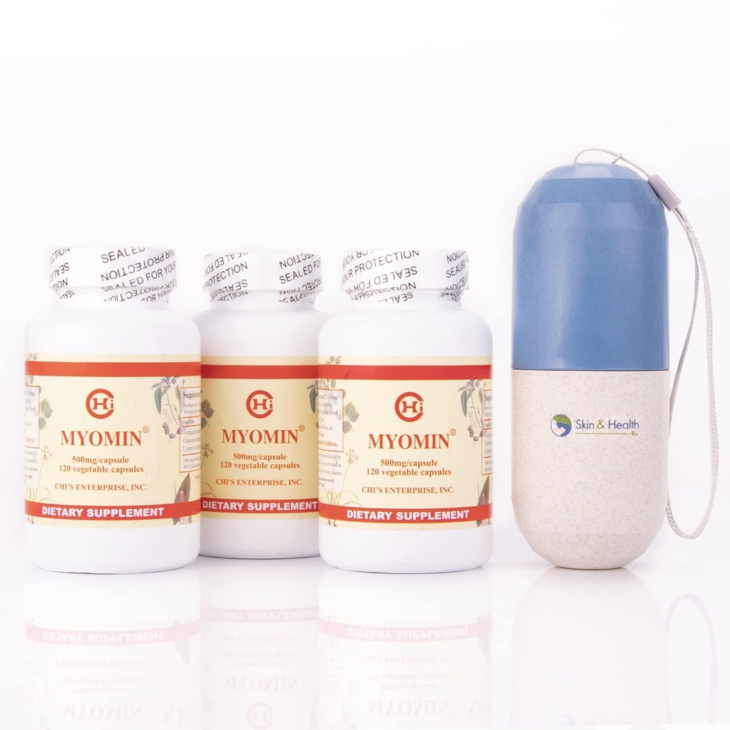 AEE Chi's Enterprise 120 Piece (3-Pack) Myomin favorise des niveaux d'hormones santé 500mg Capsules, peau et pilules de santé