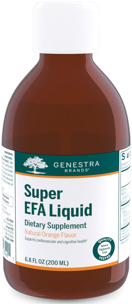 Genestra Brands Super EFA Liquid (en anglais seulement) soutient la santé cardiovasculaire et le développement du cerveau, des yeux et des nerfs chez les enfants.