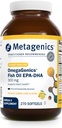 Métagène OmegaGenics Fish Oil EPA-DHA 300-180 mg EPA et 120 mg DHA par Softgel - Soutient la santé du coeur, du cerveau, des yeux, des articulations et des immunes* - Non-OGM, sans gluten - Installation certifiée GMP - 270 Softgels