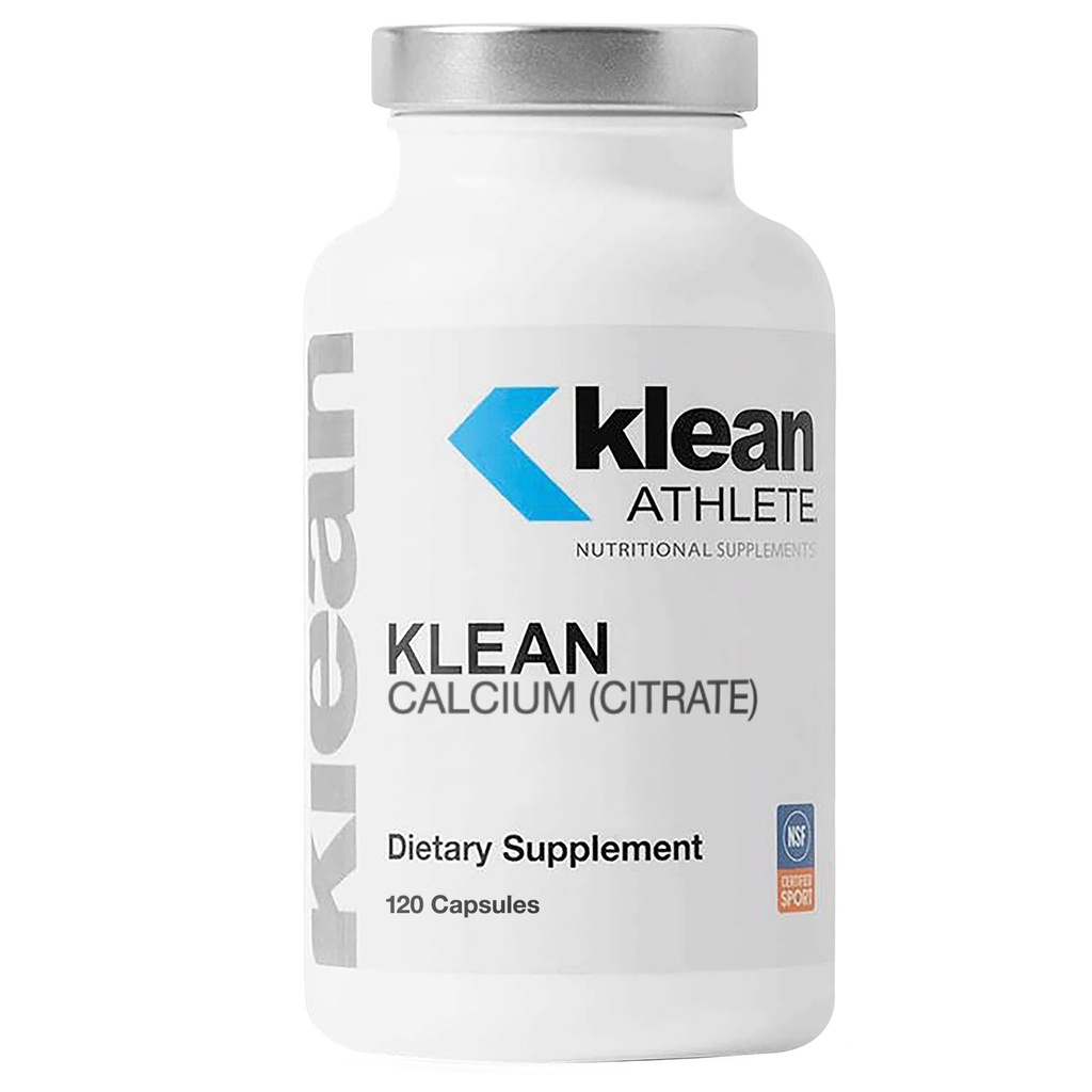 Klean ATHLETE Citrate de calcium klean - pour la santé des os et la densité - Bone Support for Sports* - Sans gluten, végétalien et non-OGM - 120 capsules