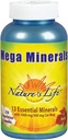 Nature's Life Mega Minerals Complex.com Complet Multi Mineral + Supplément Vitamine D.com 250 Capsules végétariennes