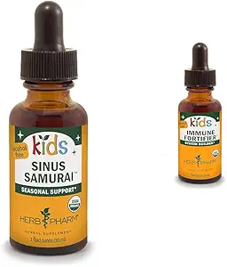 Herb Pharm Kids Sinus Samurai & Immune Fortifier Formules à base de plantes liquides biologiques, 1 Fl Oz & 1 Ounce