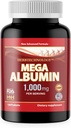 Dr K&C HNHusa Mega Albumin Protéine 1000mg 180 Comprimés Fonction hépatique saine Mieux-être Soutien général de la santé Supplément Équilibre énergétique 180tabs 1pk
