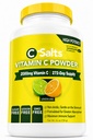 C-Salts Supplément en poudre de vitamine C - 100% de la poudre à haute dose de vitamine C tamponnée pour le soutien immunitaire - biologique, sans sucre, végétalien, non-OGM, estomac-friendly, citron Lime 26oz
