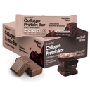Bars Keto parfaits - Les collations Keto les plus propres avec collagène et MCT. No Added Sugar, Keto Diet Friendly - 3g Net Carbs, 19g de graisse, 10g de protéines - Diet Food Dessert (Amande Butter Brownie, 12 barres)
