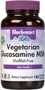 Bluebonnet Glucosamine végétarienne avec supplément MSM - Supplément de soutien mixte sans mollusques pour les femmes et les hommes - Glucosamine végétale HCI - Vegan, casher, sans soja, gluten et laiterie - 120 V Caps