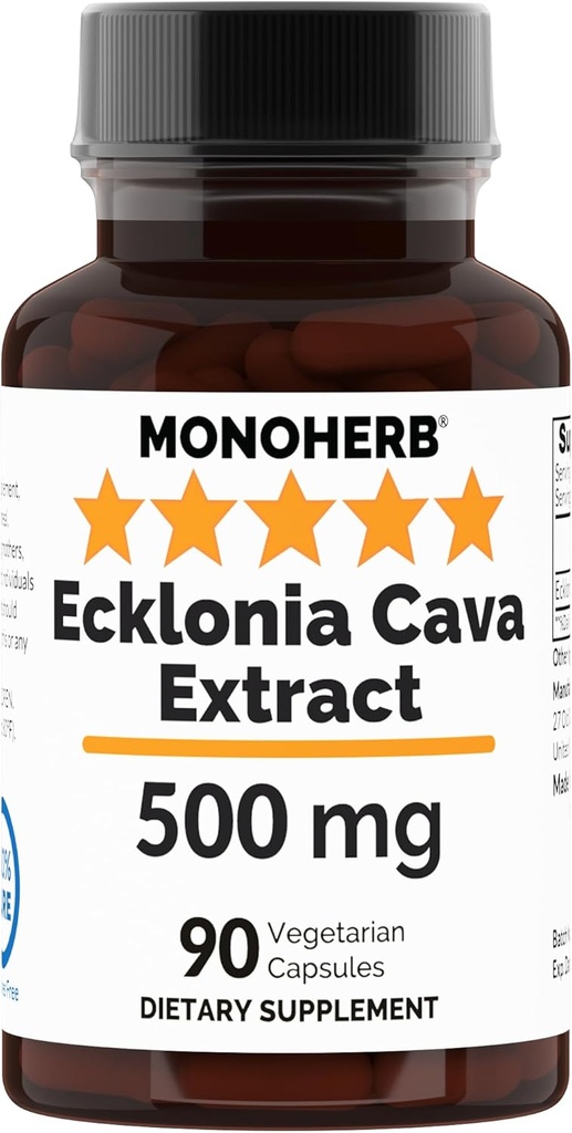 MONOHERB Ecklonia Cava Extract 500 mg par gélule - 90 gélules végétariennes