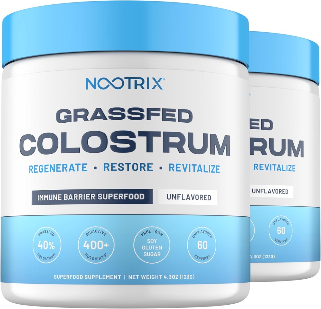 Nootrix supplément de colostrum gazonné prend en charge la santé de Gut, l'immunité, la récupération musculaire.