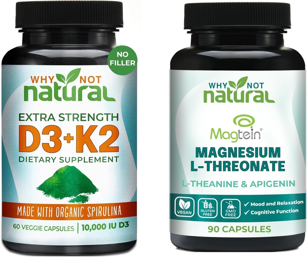 Complexe L-Thréonate de magnésium naturel et vitamine D3K2
