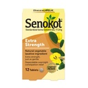 Senokot extra-résistance Laxatif naturel des ingrédients végétaux, concentré de Senna, double-résistance pour doux, repos de nuit de Constipation occasionnelle, 12 ct