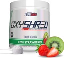 EHP Labs OxyShred Pre Workout Powder - Preworkout Powder with L Glutamine & acétyl L Carnitine, Boissons Energy Boost - Kiwi Fraise, 60 portions
