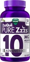 ZzzQuil Pure Zzzs Advanced Melatonin Gummies, aide au sommeil avec camomille et lavande pour adultes Berry Flavored, 100 Comte