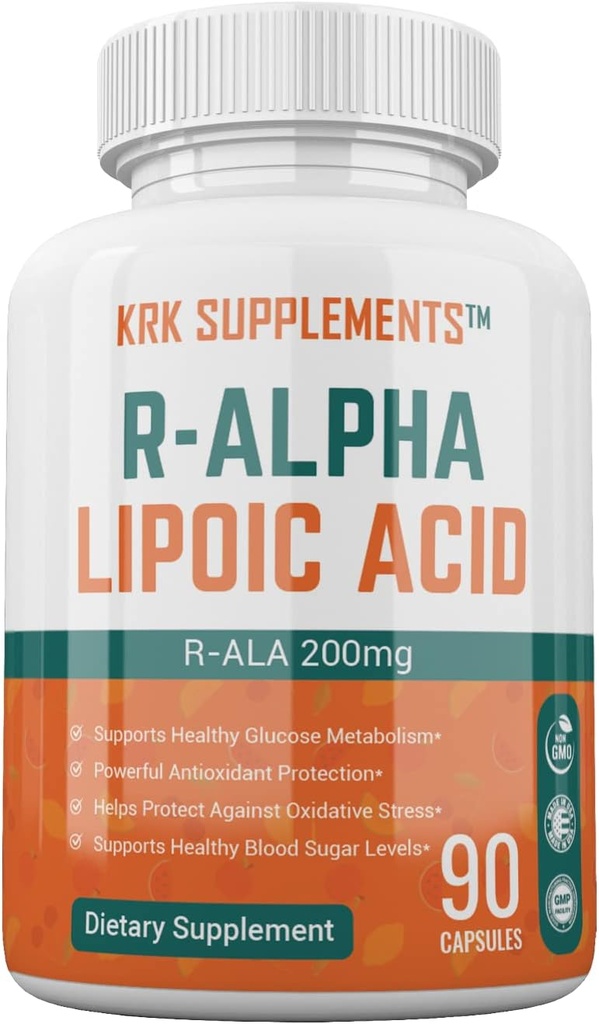 1 boîte R-ALA R-Alpha Acide lipoïque 200mg 90 capsules