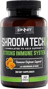 ONNIT Shroom Tech Immune: Supplément quotidien de soutien immunitaire avec Chaga Mushroom (90ct)