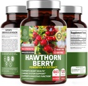 N1N Premium Hawthorn Berry Capsules [Max Strength, 2660mg] Tous les suppléments naturels d'extrait d'épine pour soutenir l'immunité, 120 capsules