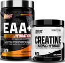 Recherche Nutrex EAA Hydratation Sang Acides aminés orange et poudre monohydratée créatine