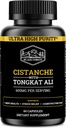 Cistanche Tubulosa 200mg & Tongkat Ali 400mg (Pureté maximale) 2 mois d'approvisionnement (50% Echinacoside + 10% Acétoside avec Tongkat Ali pour les hommes 200:1 (Longjack) Eurycoma Longifolia) similaire à Fadogia Agrestis