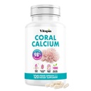 Vitapia Coral Calcium Powder 1000mg Capsules pour la santé globale, la santé des os, équilibre des niveaux de PH, soutien des minéraux traces - 120 Capsules de légumes - Supplément sans OGM et sans gluten