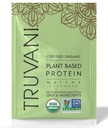 Truvani Poudre de protéines de pois végétaliens de 20g de protéines biologiques à base de plantes de 20g 1 portion de sucre