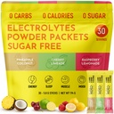 Keto Vitals Tropical Keto Electrolytes Poudre Sans Sucre - Electrolytes avec Potassium, Magnésium, Sodium et Calcium - Sans Sucre Electrolyte Poudre Packets Buvez Mix & Poudre d'hydratation, 30 portions