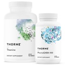 THORNE - Relax & Restore Bundle - L-Theanine et PharmaGABA-100 Duo pour le stress et la relaxation - 60 à 90 portions