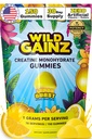 Gommies monohydratées de créatine pour les hommes et les femmes 5000mg - Fabriqué aux États-Unis, Potence testée, végétalienne, soutient la croissance musculaire, la force et la fonction cognitive, sans OGM sans gluten Creatine parfumée au citron 150 Chews
