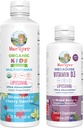 MaryRuth Organics Kids Multivitamin Liposomal (Strawberry Cherry & Vanilla) & Vitamine D3 Liposomal (Mixed Berry) Clean Label Project Verified® Vitamines for Immunity & Overall Wellness, Vegan, Non-OGM