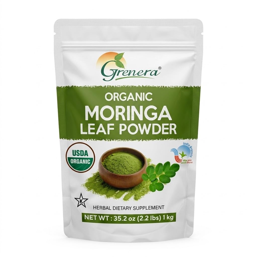 Poudre de moringa biologique Grenera - 2,2 lbs (35,2 oz)