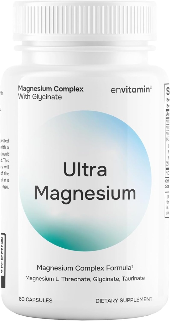 Ultra Magnesium 1700mg - from Magnesium Glycinate, L-Threonate & Taurinate