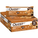 Quest Nutrition Bars de beurre d'arachides au chocolat, 20g de protéines, 1g de sucre, 4g de glucides nets, sans gluten, amis des kétos, 12 Compte