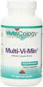 Nutricologie Multi-Vi-Min Sans Cuivre et Fer - Multivitamine pour hommes et femmes, Complexe Minéral, Nutriments actifs, avec Iodine - 150 Compte