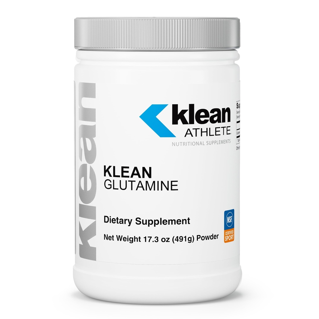 Klean Athlète Klean Glutamine - Soutien immunitaire et santé des Gut* - Supplément Acides Amino - NSF certifié pour le sport - Non-OGM, sans gluten et végétalien - 17,3 oz