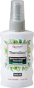 Quantum Health TheraZinc Oral Spray, Made with Zinc Gluconate for Immune Support and Throat Relief in a Soothing Spray, 2 Oz.