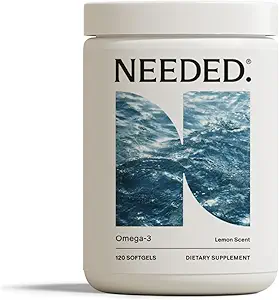 J'avais besoin. Oméga-3 prénatal - dose élevée d'huile de poisson d'origine durable, parfumé au citron zeste, 1000mg DHA, 1000mg EPA, encastré dans une coquille de softgel sans gélatine, à base végétale, 30 jours d'approvisionnement