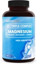 BioEmblem Triple Magnésium Complexe de 300mg de Magnésium Glycinate, Malate, & Citrate pour les muscles, les nerfs et l'énergie