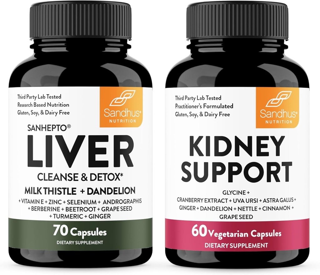 Sandhu's Liver Detox & Rein Support Combo.